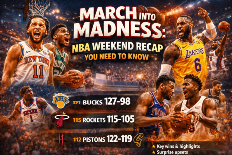 🏀 March Into Madness: NBA Weekend Recap You Need to Know