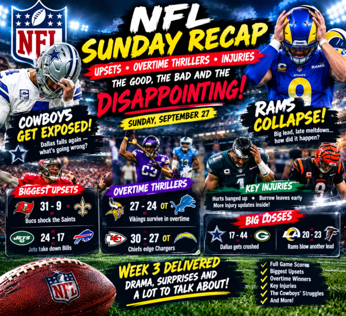 Week 3 NFL Recap